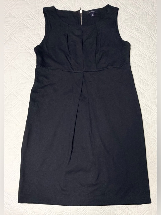 Lands' End Dresses & Skirts - Lands’ End Black Sleeveless Pleat Front Sheath Dress Size 10P